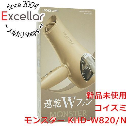 [bn:7] 【新品訳あり(箱きず・やぶれ)】 KOIZUMI　ダブルファンドライヤー モンスター　KHD-W820/N　ゴールド