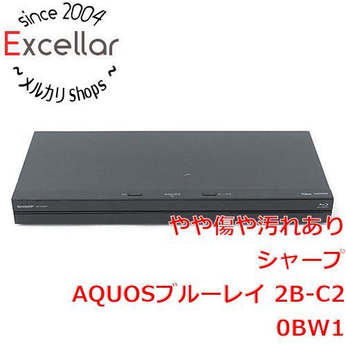 [bn:12] SHARP　AQUOS ブルーレイディスクレコーダー 2TB　2B-C20BW1　リモコンなし