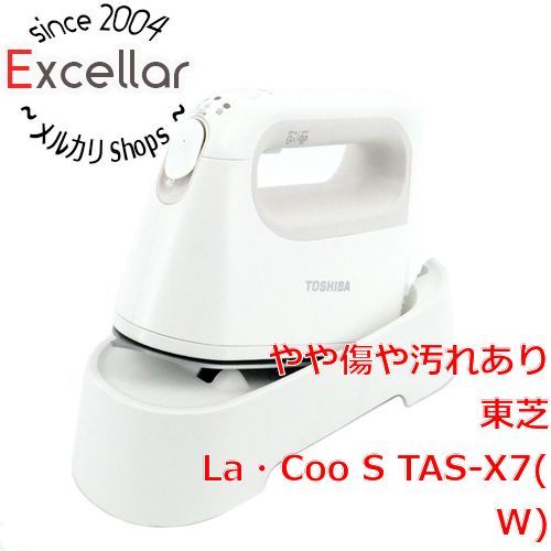 [bn:0] TOSHIBA　コードレス衣類スチーマー La・Coo S　TAS-X7(W)　ホワイト　展示品