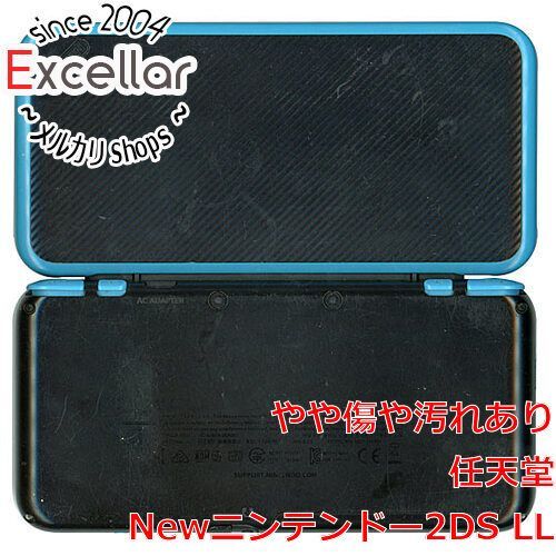 bn:18] 任天堂 Newニンテンドー2DS LL ブラック×ターコイズ 本体・液晶