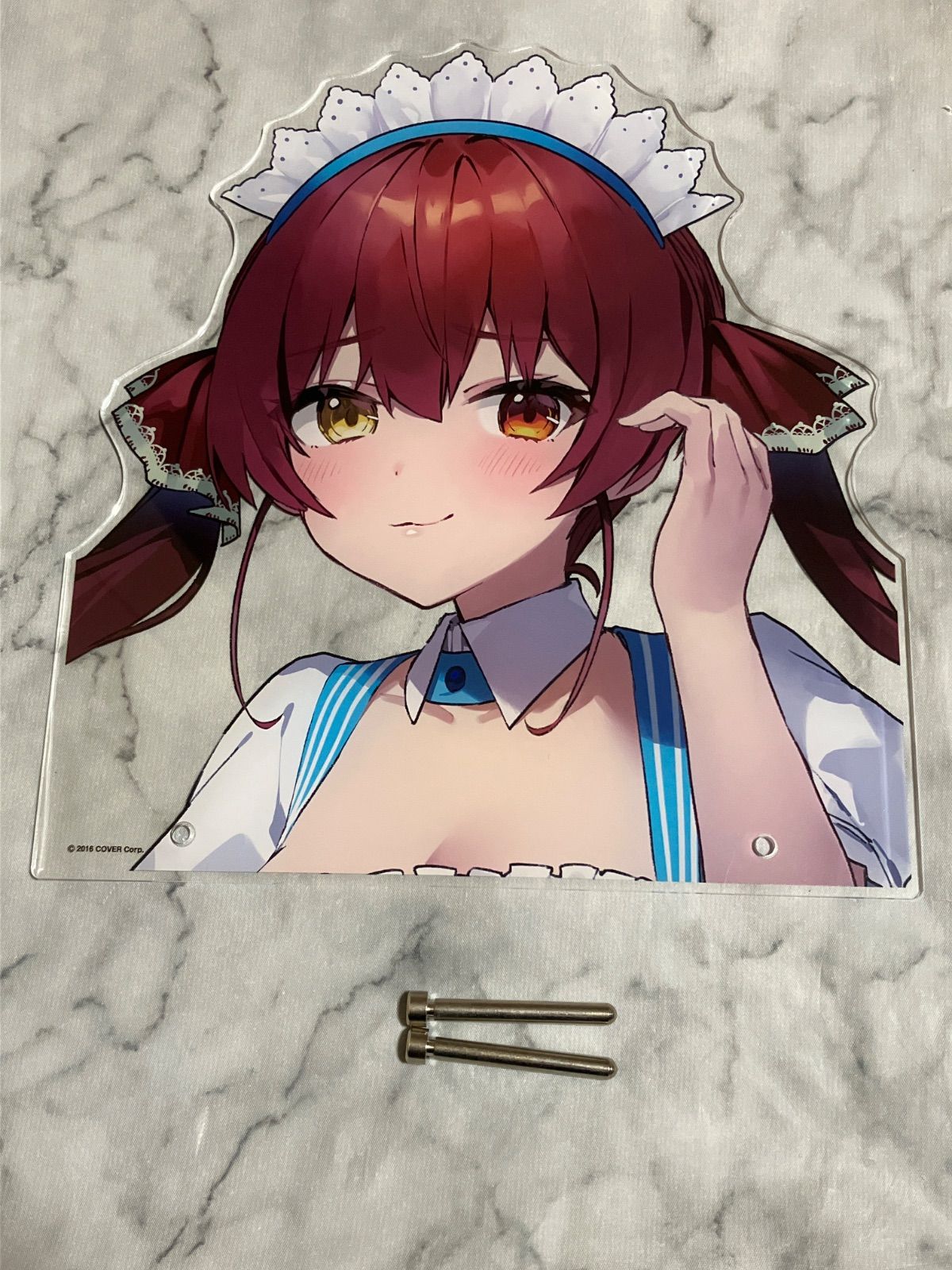 ホロライブ　宝鐘マリン　ビッグフェイス アクリルスタンド　ローソンメイド服
