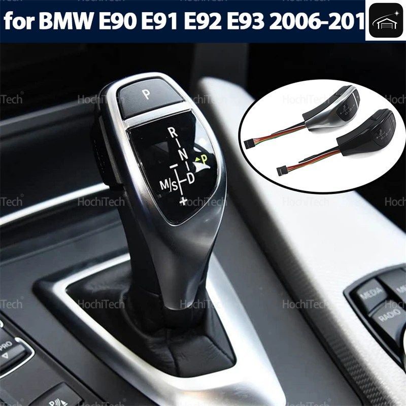 LEDシルバーLEDサムシフトノブ/シフトレバーハンドル BMW 3シリーズ E90 E91 E92 E93 2006-2012