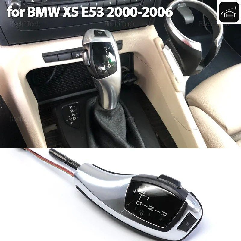 プラグプレイ LED ハンドル ギア シフト ノブ レバー スティック ヘッド BMW X5 E53 3.0I 4.4I 4.6IS 4.8IS 3.0D 2000-2006