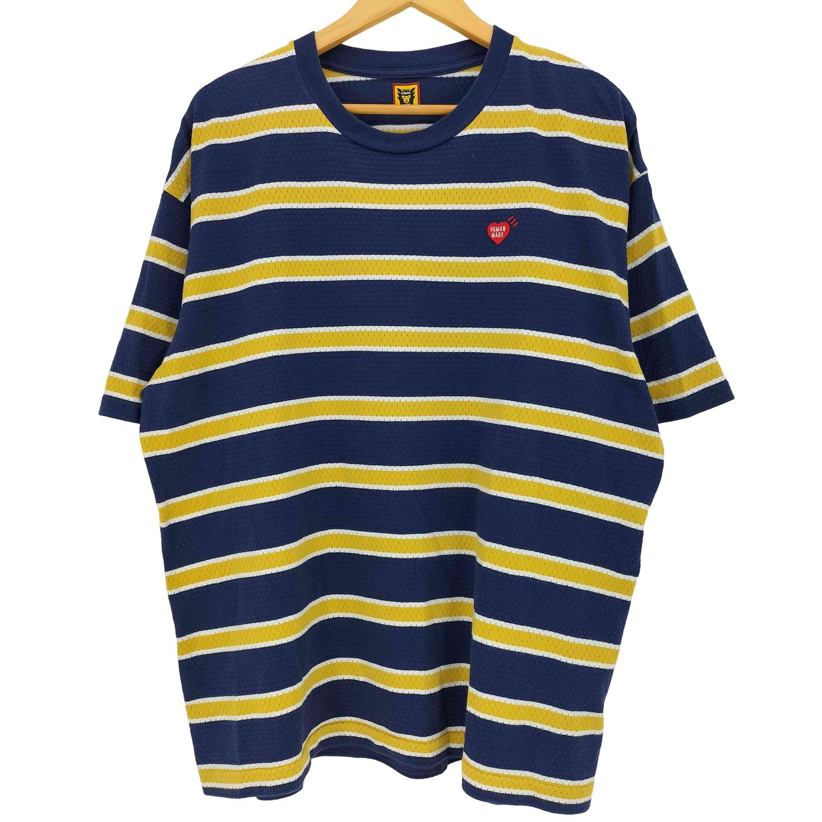 ヒューマンメイド HUMAN MADE 24ss STRIPED MESH T-SHIRT メンズ XXL
