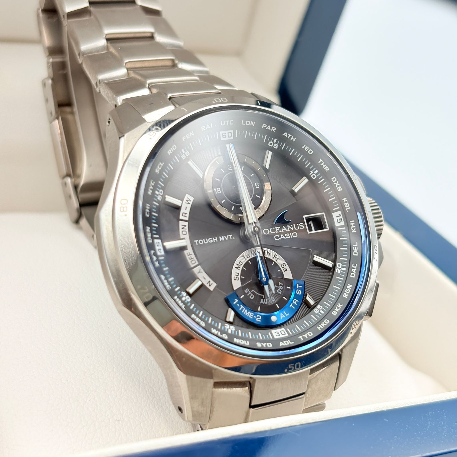美品 CASIO OCEANUS OCW-T1000 カシオ オシアナス チタン サファイア