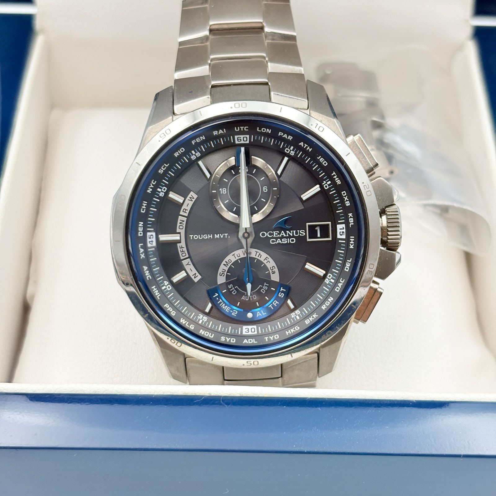 美品 CASIO OCEANUS OCW-T1000 カシオ オシアナス チタン サファイア