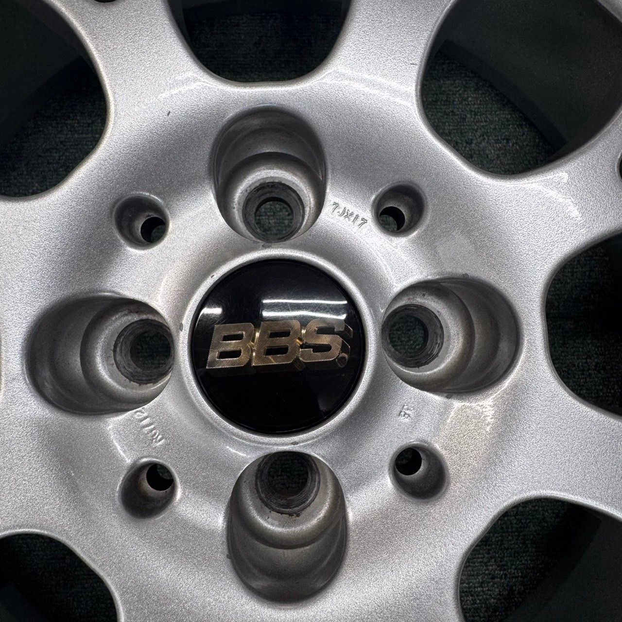 BBS RG-R RG712 17インチ 7j +38 PCD100 ダイヤモンドシルバー