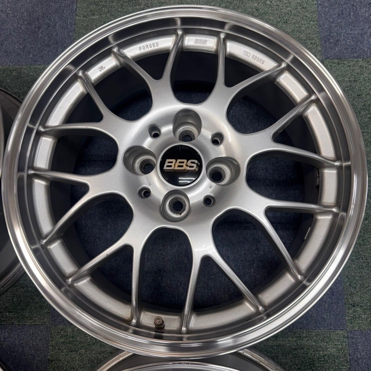 BBS RG-R RG712 17インチ 7j +38 PCD100 ダイヤモンドシルバー 