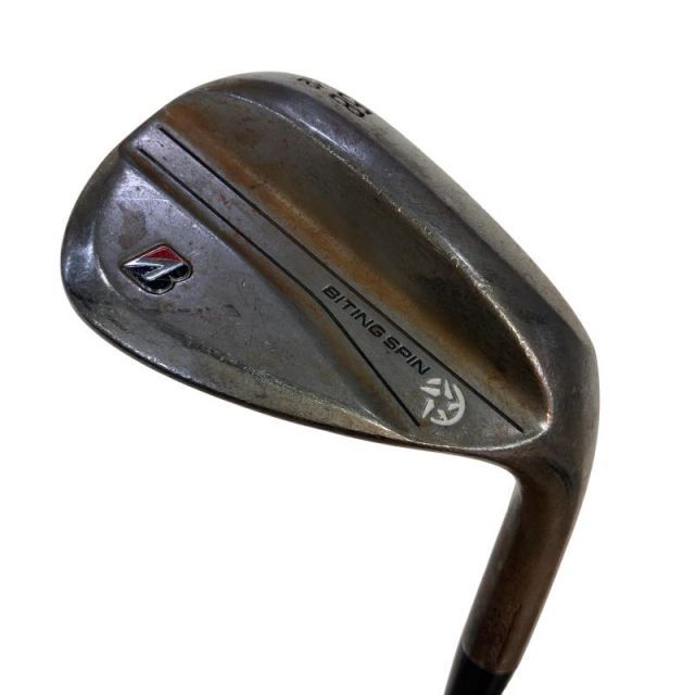 【中古】 ブリヂストン BRIDGESTONE BITING SPIN ノーメッキ 58°/12°A ウェッジ WG 純正特注シャフト (フレックスS) メンズ 男性用 右利き 右用 Cランク ゴルフクラブ