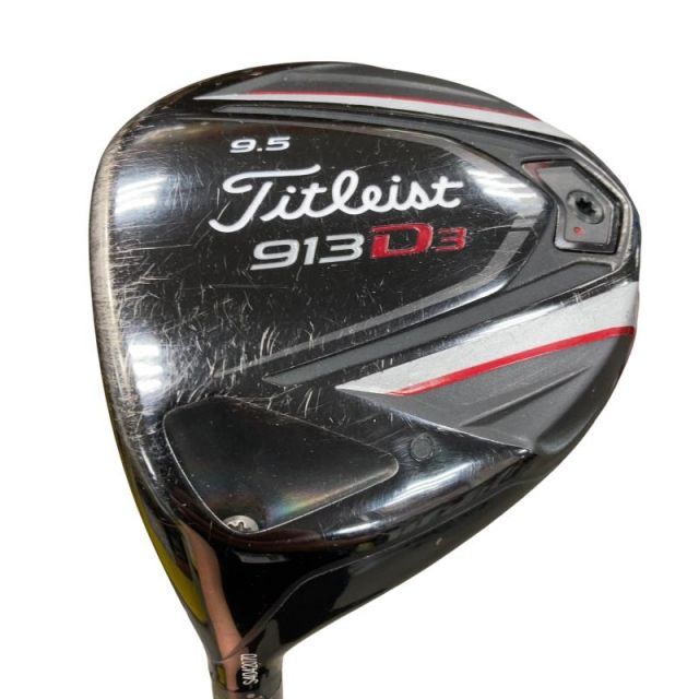 【中古】 タイトリスト 913 D3 9.5° レフティ ドライバー DR 純正特注シャフト (フレックスX) メンズ 男性用 左利き レフティ 左用 Cランク ゴルフクラブ