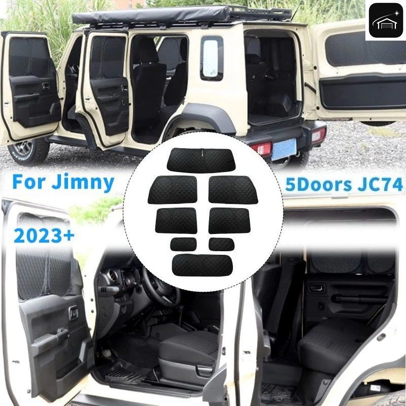 ウィンドウバイザー 8個セット サンカバー フロントガラス サンパッド サンES ジムニー 2025 2024 JC74 XL ジムニー 5ドア 4ドア