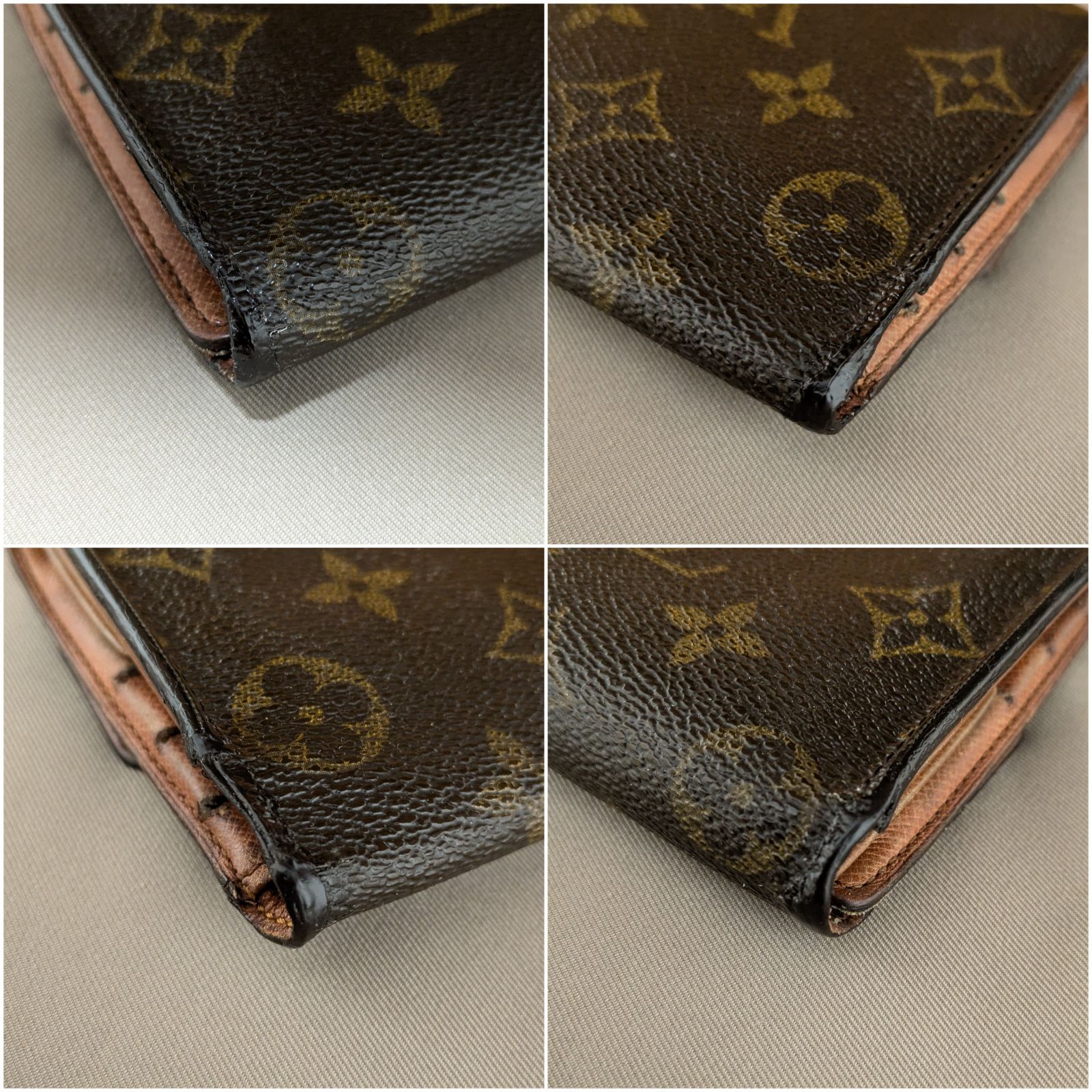 美品 ルイヴィトン モノグラム ポルトフォイユ インターナショナル 茶色 財布 ルイヴィトン LOUIS VUITTON ポルトフォイユ・インターナショナル