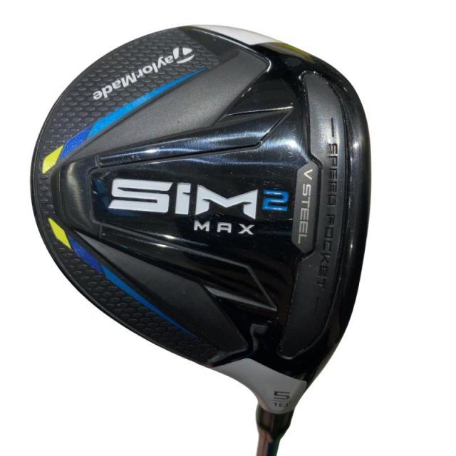 【中古】 テーラーメイド SIM2 MAX 5W フェアウェイウッド FW 純正特注シャフト (フレックスSR) メンズ 男性用 右利き 右用 Cランク ゴルフクラブ