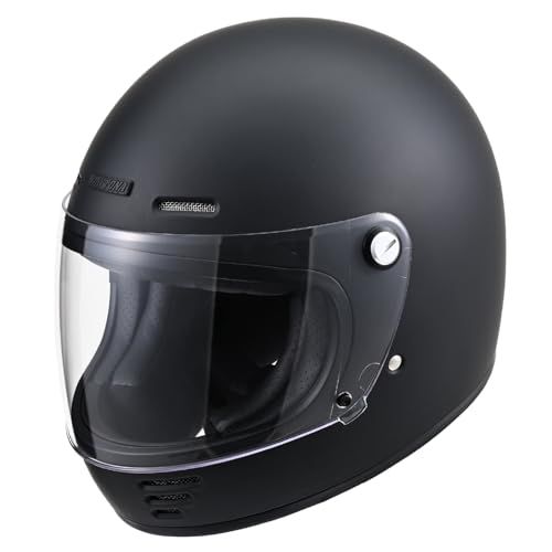 ★新品★デイトナ(Daytona) バイク ヘルメット フルフェイス SG規格 高強度ABS クラシック エアベンチレーション / スピーカーホール装備 DN-009CL マットブラック Mサイズ(57-58cm) 61121