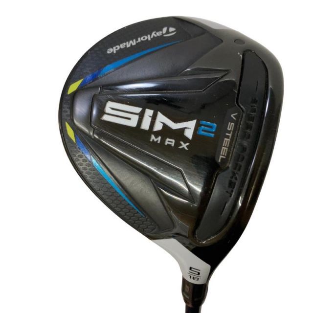 【中古】 テーラーメイド SIM2 MAX 5W フェアウェイウッド FW TENSEI BLUE TM50(SIM2 FW) (フレックスSR) メンズ 男性用 右利き 右用 Cランク ゴルフクラブ