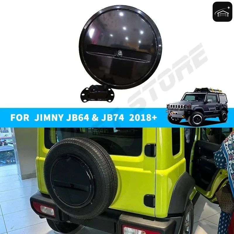 スペアホイールカバーハブ ジムニー JB64 JB74 JC74 3/5ドア 2019-2026 ABS スペアタイヤトリムカバー 車外装アクセサリー