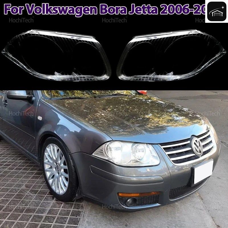 フロントヘッドランプカバー ヘッドライトシェル 透明ランプレンズ フォルクスワーゲン VW ボーラ ジェッタ 2006 2007 2008 ヘッドランプシ