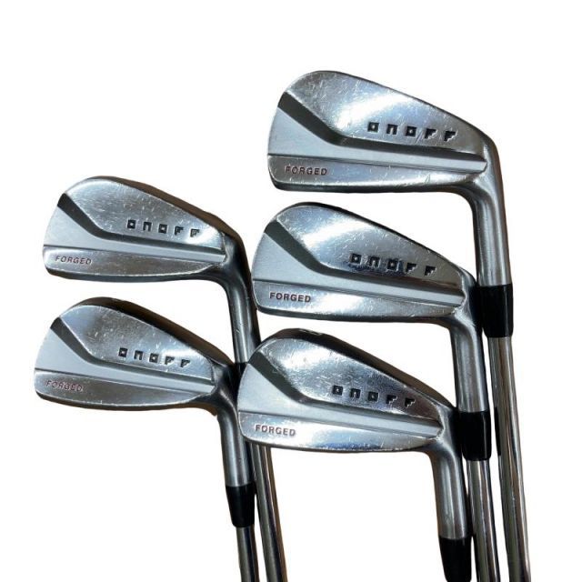 【中古】 ダイワ(グローブライド) ONOFF FORGED(2020) KURO 5S アイアンセット IR 純正特注シャフト (フレックスS) メンズ 男性用 右利き 右用 Cランク ゴルフクラブ