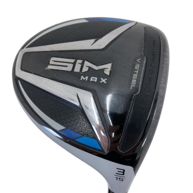 【中古】 テーラーメイド SIM MAX 3W フェアウェイウッド FW Tour AD XC-6 (フレックスS) メンズ 男性用 右利き 右用 Cランク ゴルフクラブ