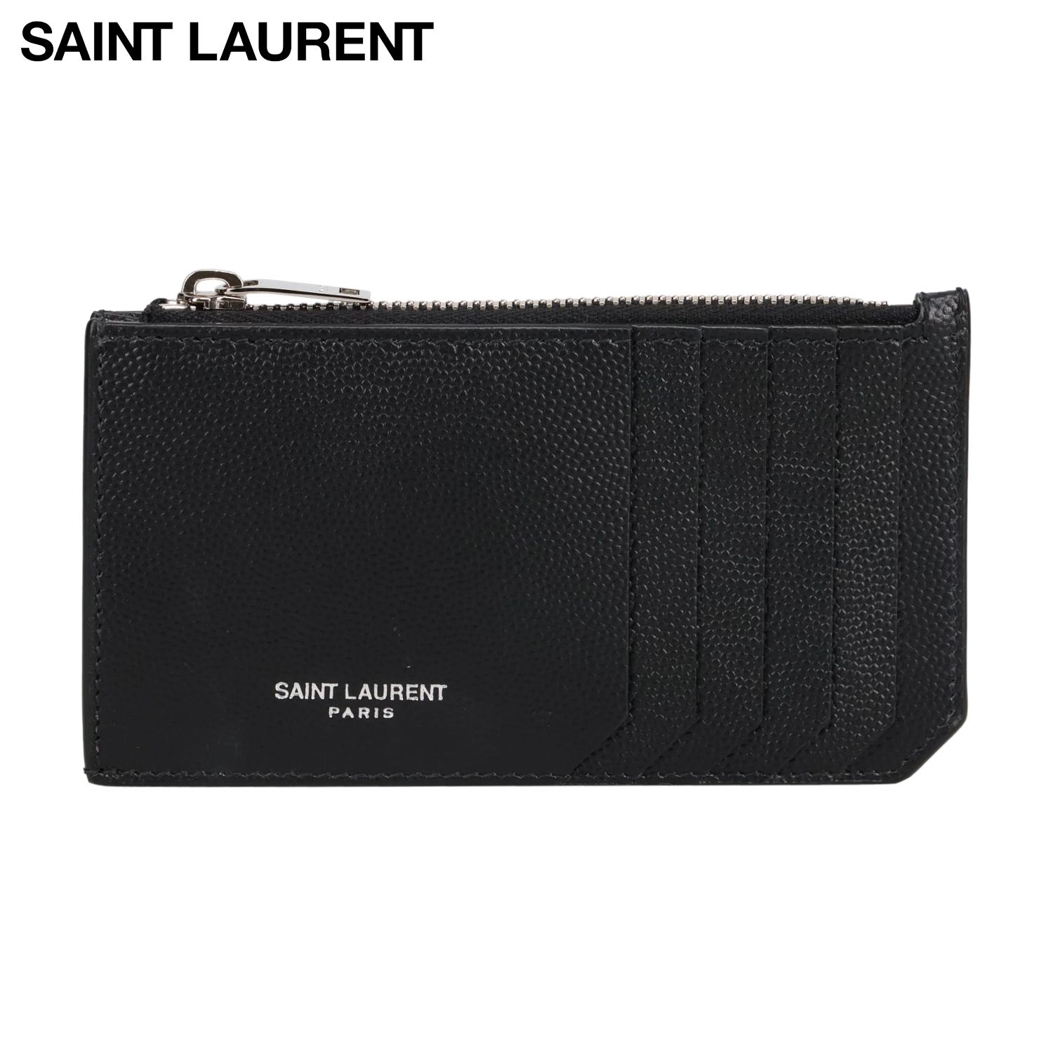 サンローラン SAINT LAURENT カードケース 名刺入れ 定期入れ 小銭入れ パスケース メンズ レディース スリム 本革 609362 BTY0N