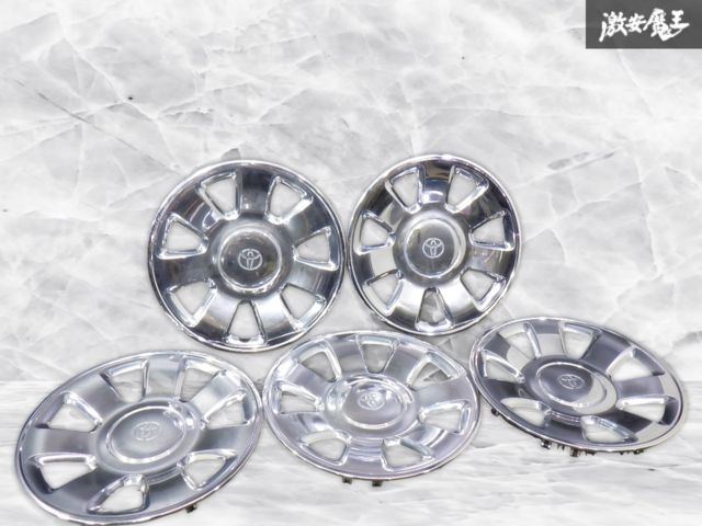 希少！ トヨタ純正 185系 ハイラックスサーフ HILUX メッキ ホイールキャップ 5枚 セット ホイールカバー 16インチ 35,790円