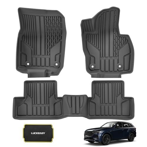LUCKEASY マツダ 新型 CX-60 KH系 専用 フロアマット 3Dフロアマット MAZDA CX60 2022年9月-現行 CX60 カーマット TPE素材 立体成型 防水 耐汚れ 取付簡単 耐摩擦 抗菌性 内装 カスタムパーツ 保 aa73ffb3