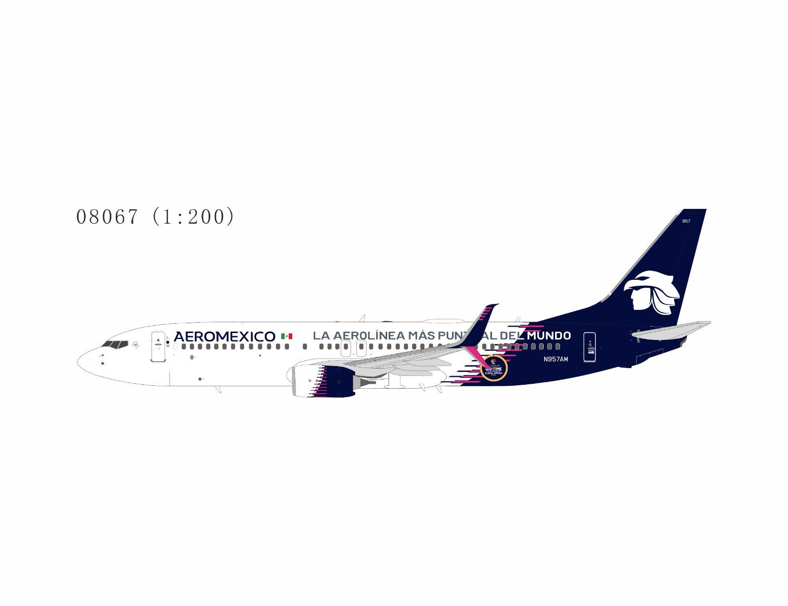 NGmodel アエロメヒコ 737-800 N957AM 1/200 08067