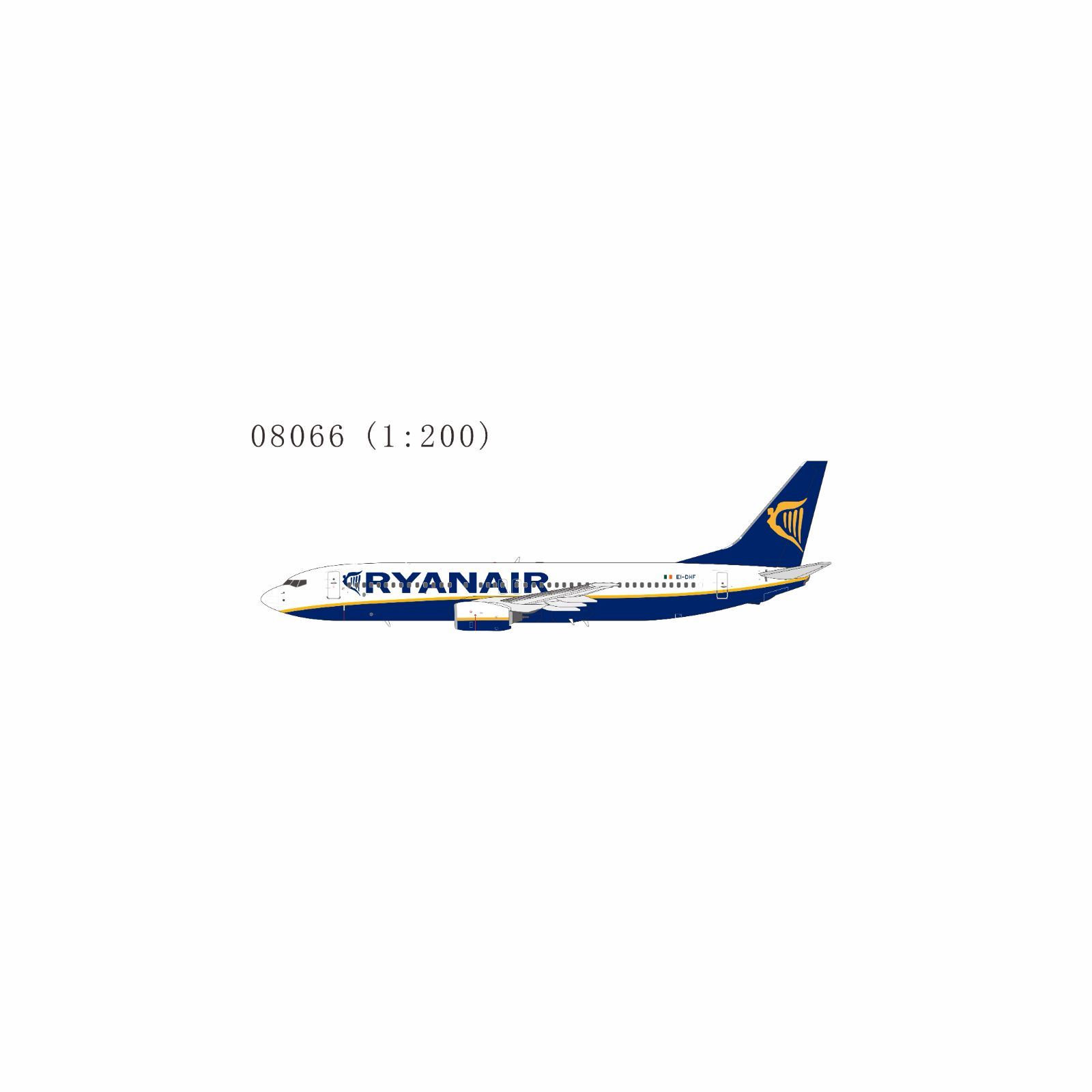 NGmodel ライアンエアー 737-800 EI-DYL 1/200 08066