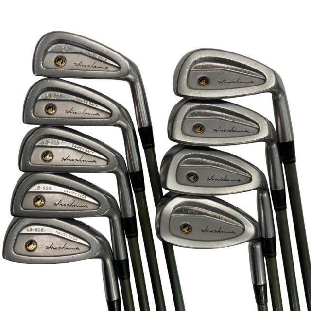 中古 本間ゴルフ LB-606 黒七宝 10S アイアンセット IR 1S GRAPHITE
