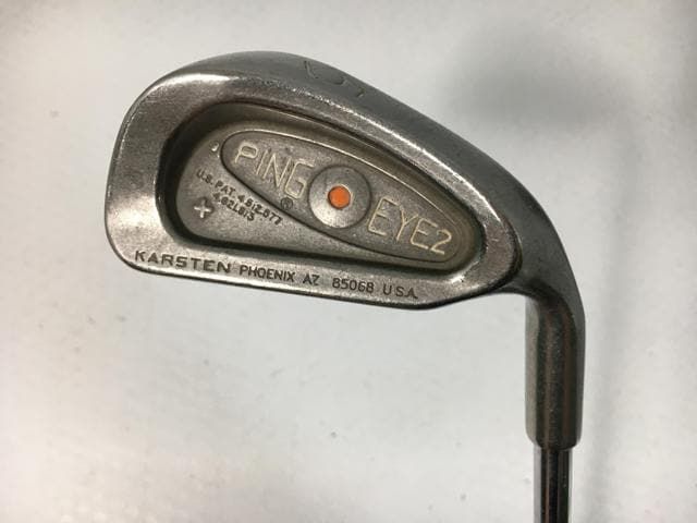 返品OK 【中古ゴルフクラブ】(9本セット)ピン EYE2プラス ステンレス アイアン (オレンジ) オリジナルスチール 3～9.P.S