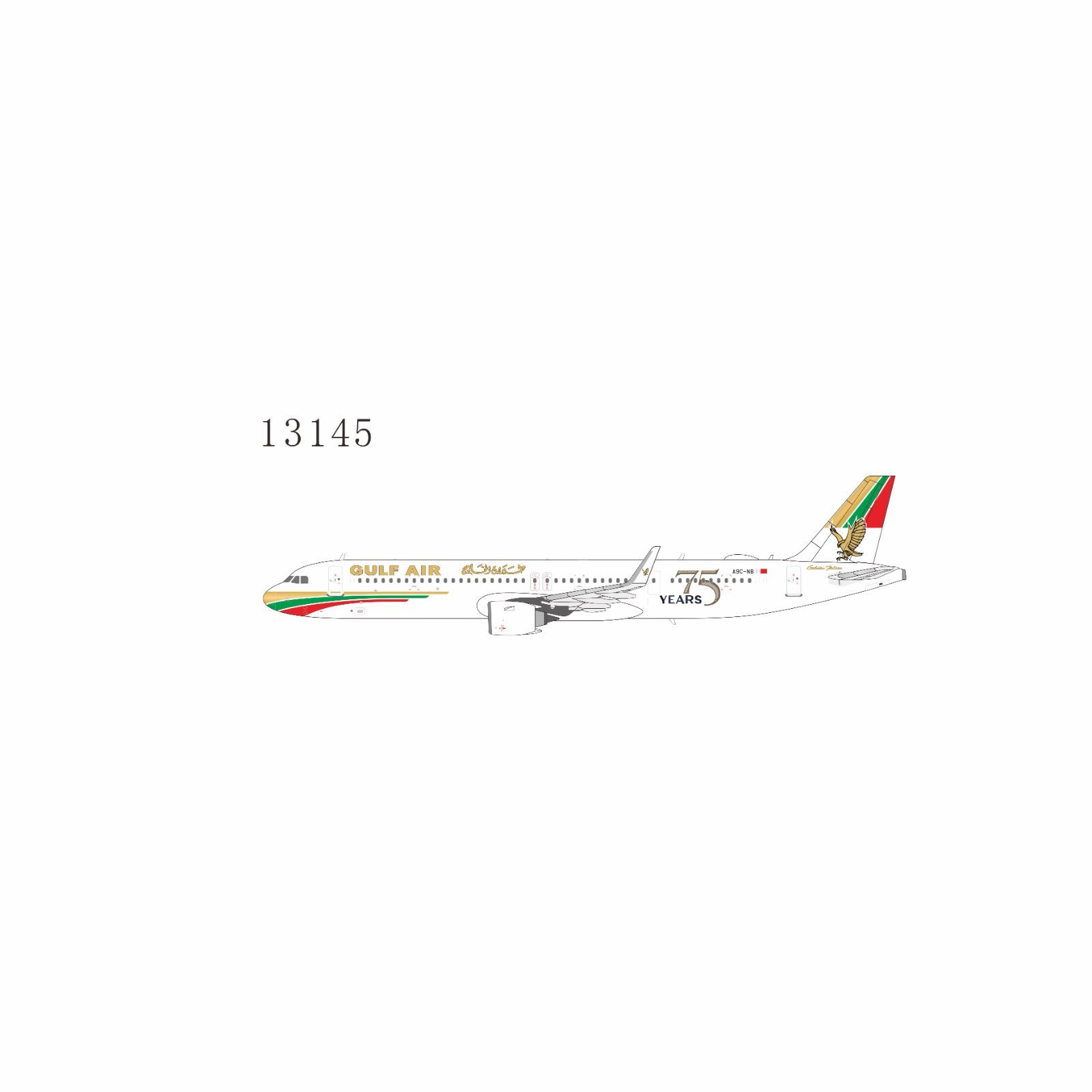 NGmodel ガルフエア A321neo A9C-NB 75周年記念塗装 1/400 13145