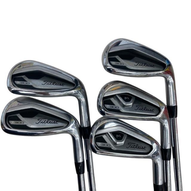 【中古】 タイトリスト Titleist T300 5S アイアンセット IR 純正特注シャフト (フレックスS) メンズ 男性用 右利き 右用 Dランク ゴルフクラブ