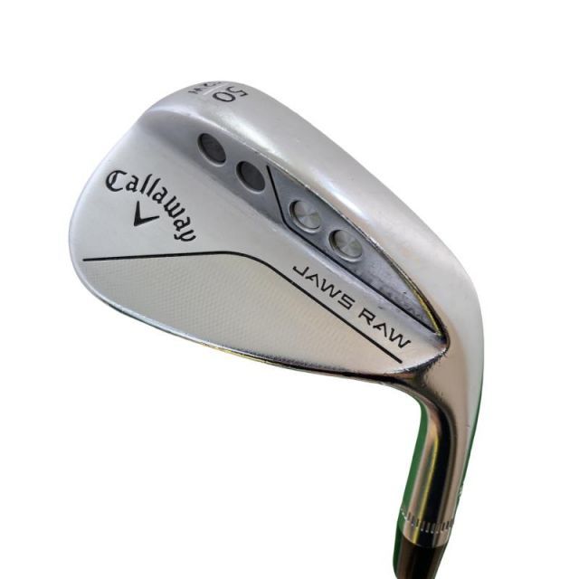 【中古】 キャロウェイ JAWS RAW クロムメッキ 50°/12°W ウェッジ WG 純正特注シャフト (フレックスX) メンズ 男性用 右利き 右用 Cランク ゴルフクラブ