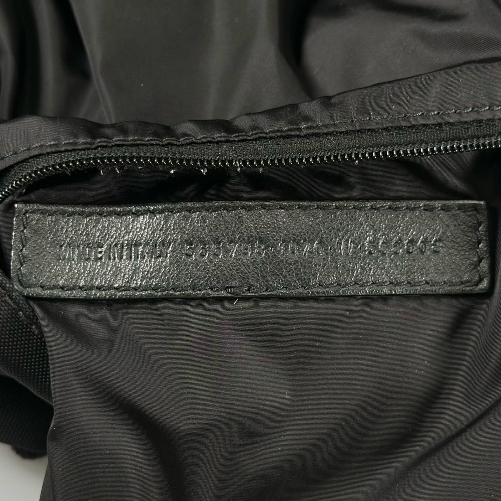 新着】BALENCIAGA ウィール ナイロン、ウール ブラック バックパック