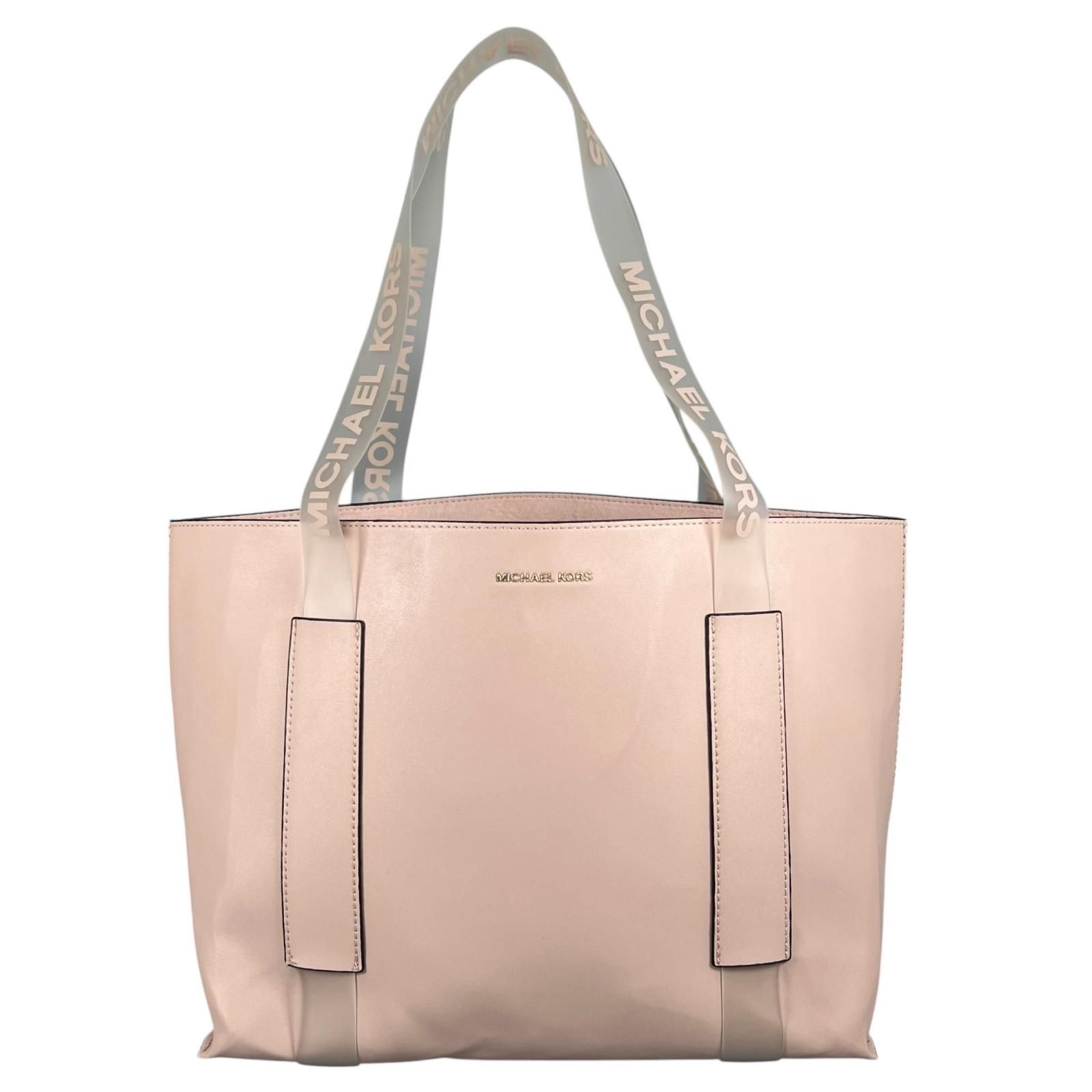 【新着】MICHAEL KORS レザー、ビニール ピンク トートバッグ
