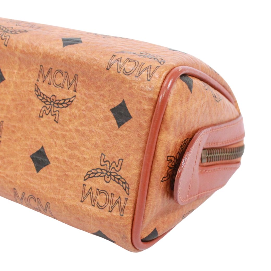 新着】MCM ヴィセトス ミニボストンバッグ レザー ブラウン ショルダー