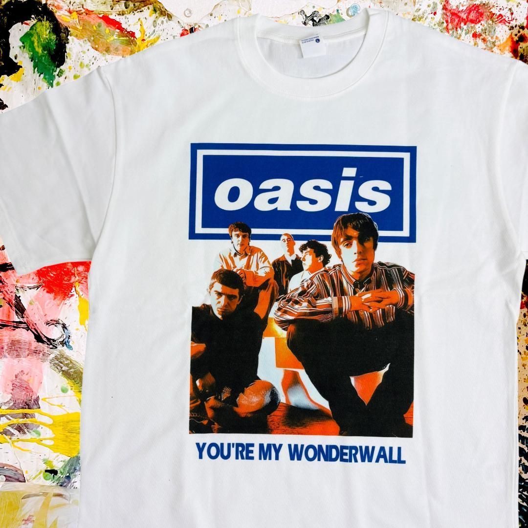 オアシス バンドT レトロ リプリント Tシャツ 半袖 メンズ 新品 個性的