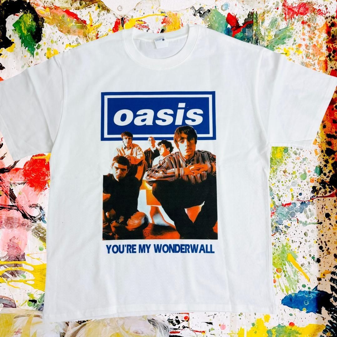 オアシス バンドT レトロ リプリント Tシャツ 半袖 メンズ 新品 個性的
