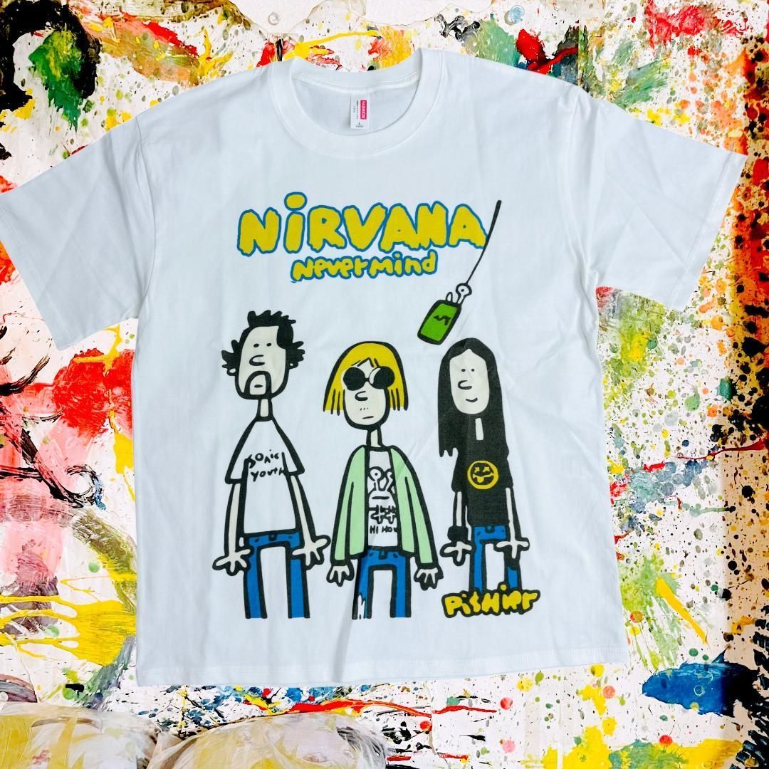 ニルヴァーナ レトロ リプリント Tシャツ 半袖 メンズ 新品 バンドT