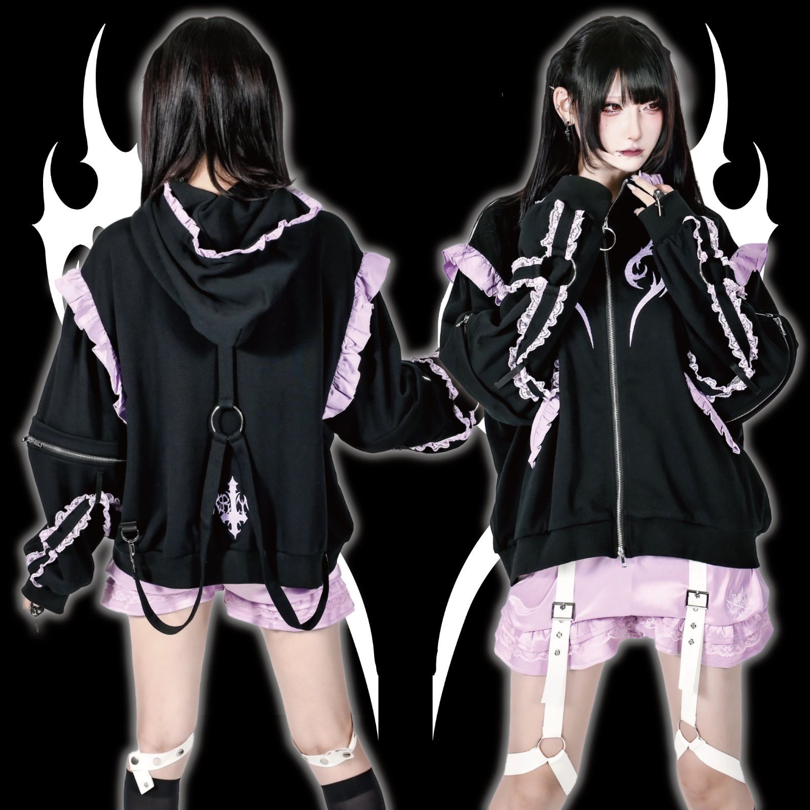 美品 KRY clothing 「desperation」アウター ジップアップパーカー