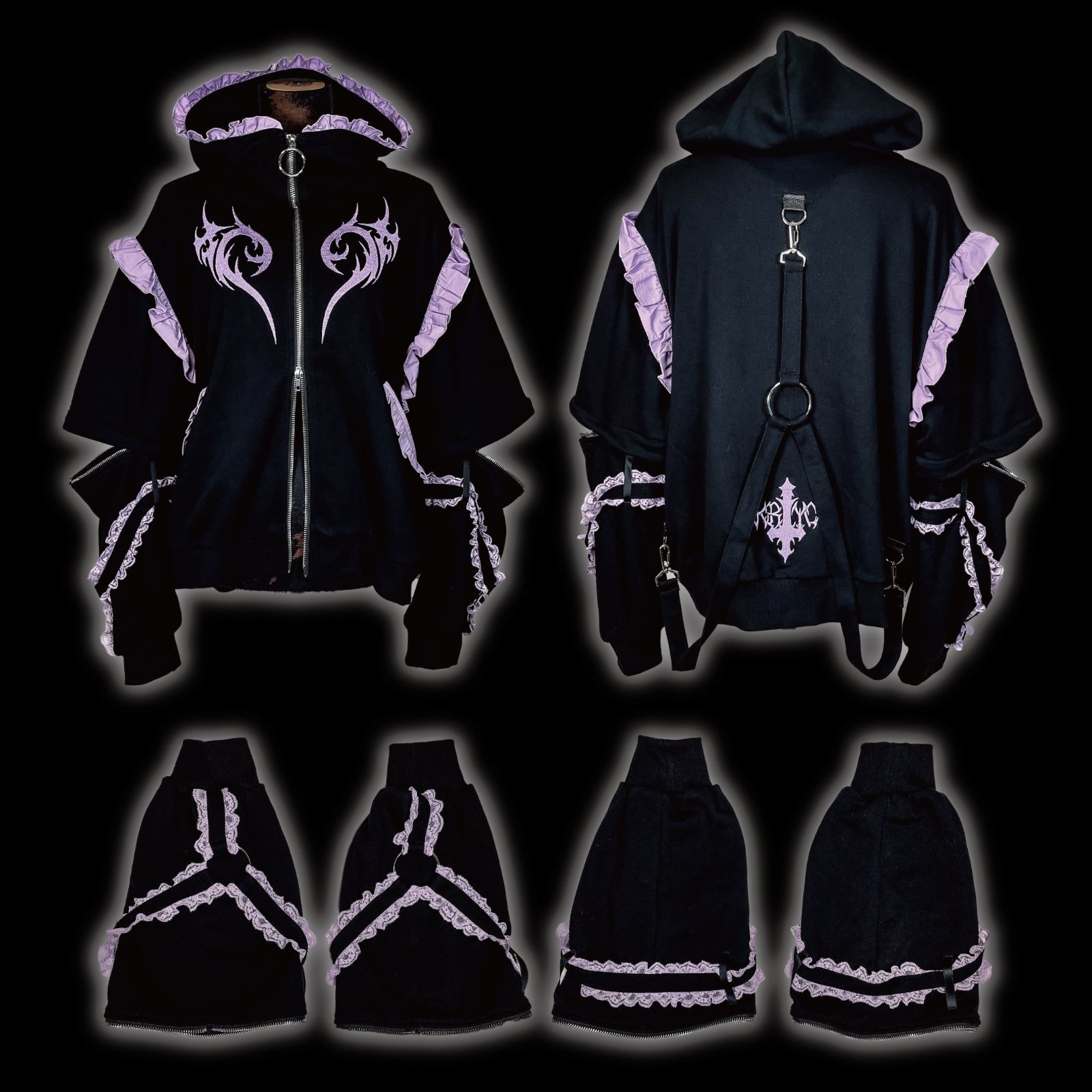 美品 KRY clothing 「desperation」アウター ジップアップパーカー