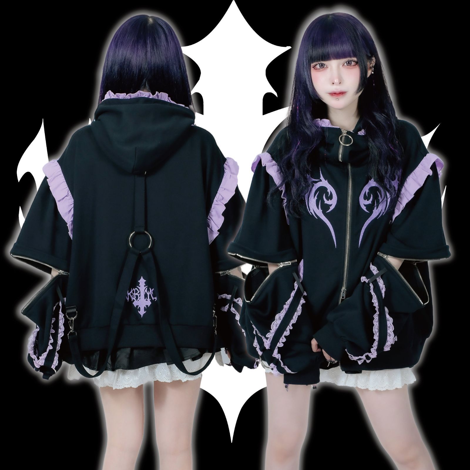 美品 KRY clothing 「desperation」アウター ジップアップパーカー