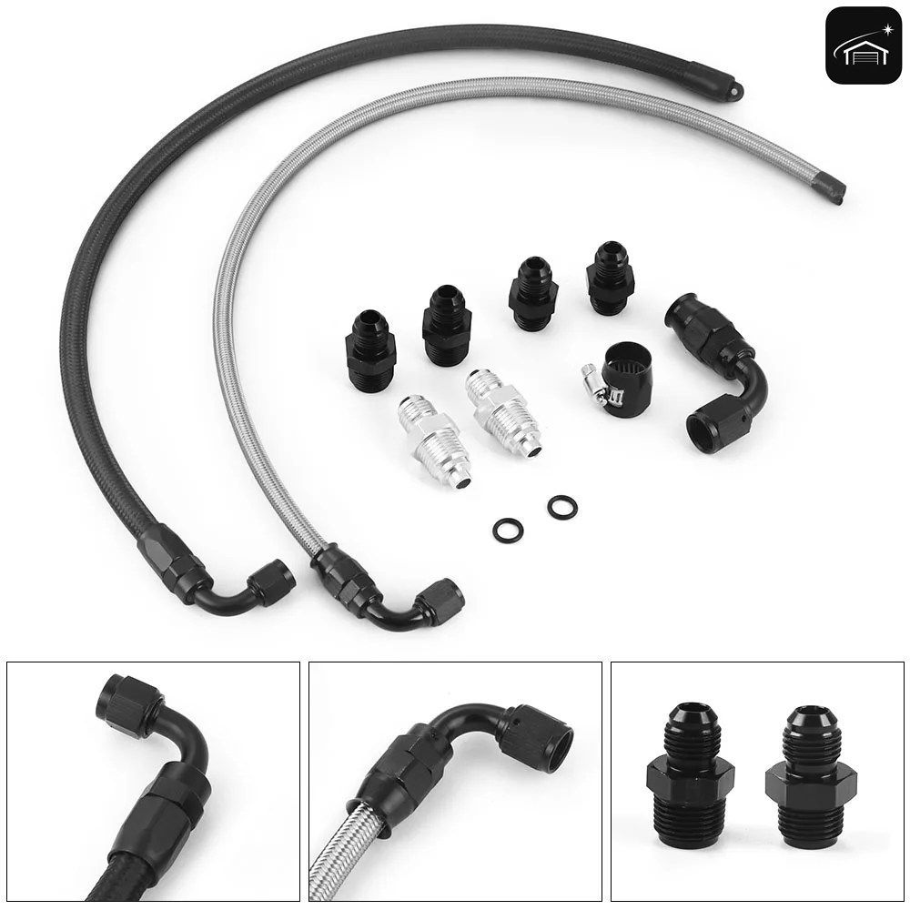 25インチ 6AN AN6 パワーステアリングホースキット LSスワップ シボレー C10 GMタイプIIパワーステアリングポンプ搭載のGM車に対応