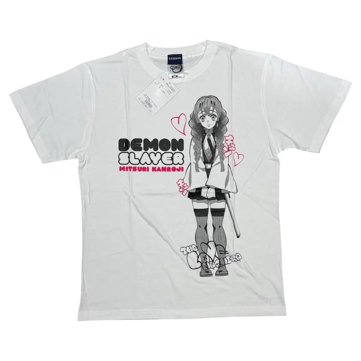 鬼滅の刃コスパ公式デモンスレイヤー甘露寺蜜璃マーチャンダイズ半袖Tシャツ