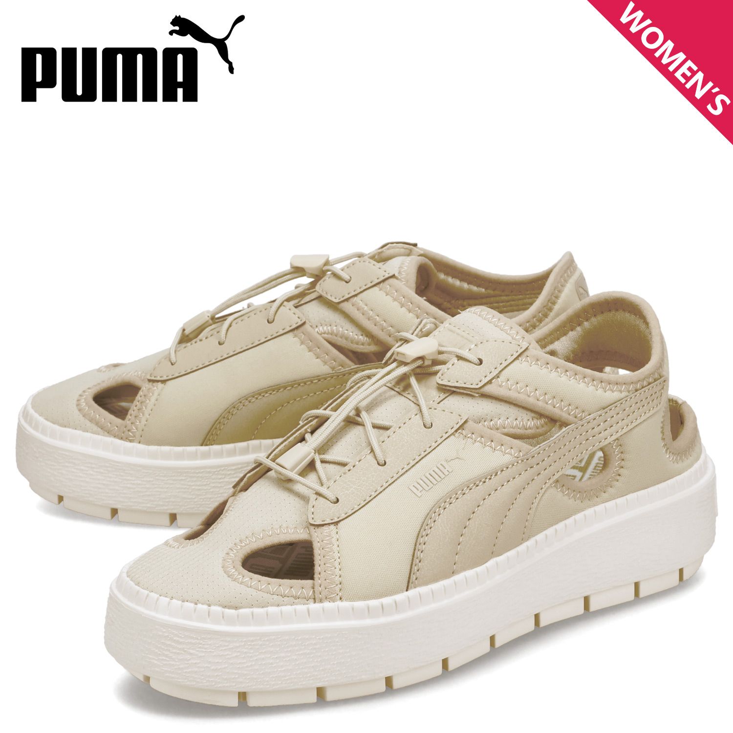 PUMA プーマ スニーカー サンダル レディース 厚底 プラットフォーム トレース ライト ミュール PLATFORM TRACE LITE MULE MU 399153-02
