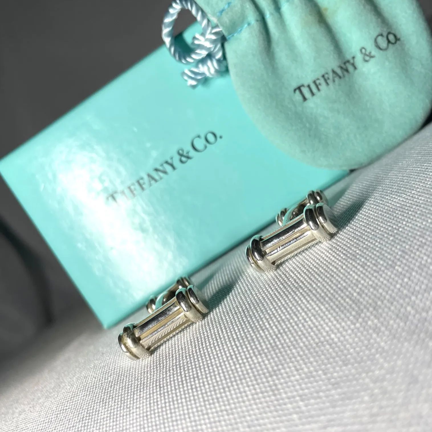 廃盤 Tiffany ティファニー ローラーデザイン ヴィンテージカフス