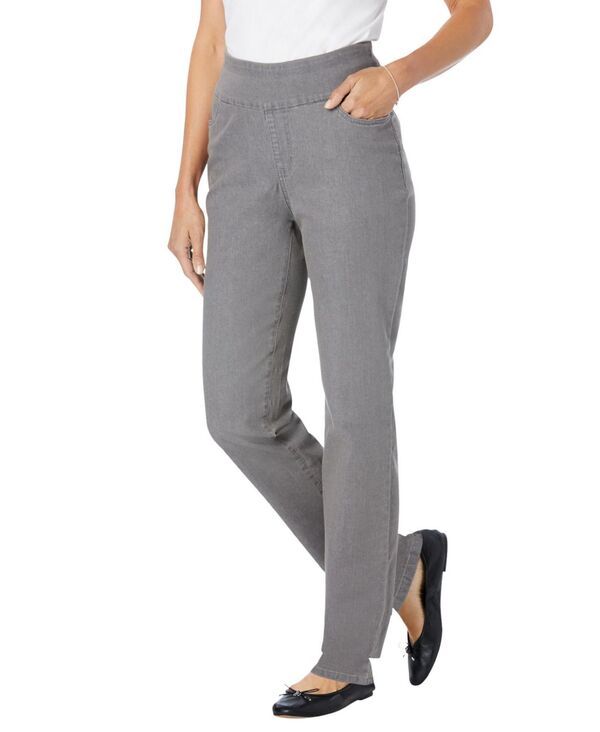 ウーマン ウィズイン レディース ボトムス デニムパンツ トール ジーンズ Woman Within Womens Within Tall FlexFit PullOn StraightLegapFr