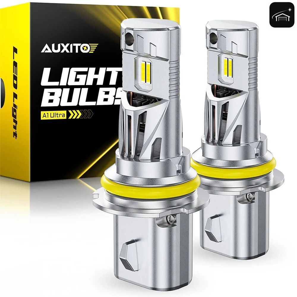 2個入り 9007 HB5 LED ハイ/ロービーム 6500K ホワイト CANBUS H4 9003 H13 LED ヘッドライトバルブ 車用ドライビングランプ 80W 高出力 25