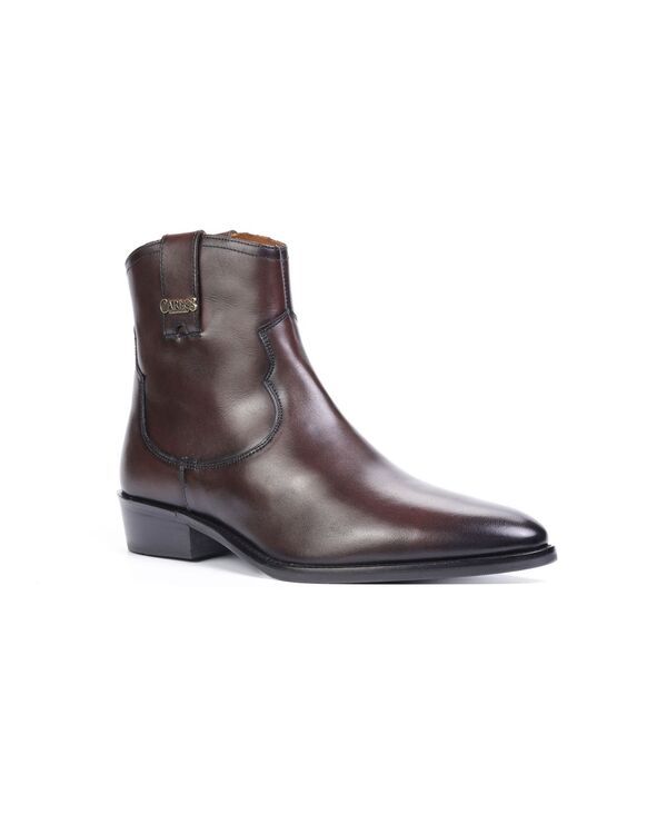 カルロスサンタナ メンズ シューズ ブーツ・レインブーツ Carlos by Carlos Santana Mens Zappa Cowboy Fashion Boots Chocolate Brow