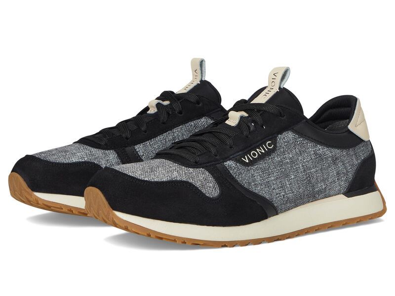 バイオニック レディース シューズ スニーカー VIONIC Monarch Running Inspired Shoes Black Ivory アイボリー